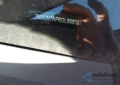 2016 Nissan Versa 1.6 S/1.6 S+/1.6 Sl/1.6 Sv z USA, uszkodzony, nr VIN 3N1CN7AP6GL898557